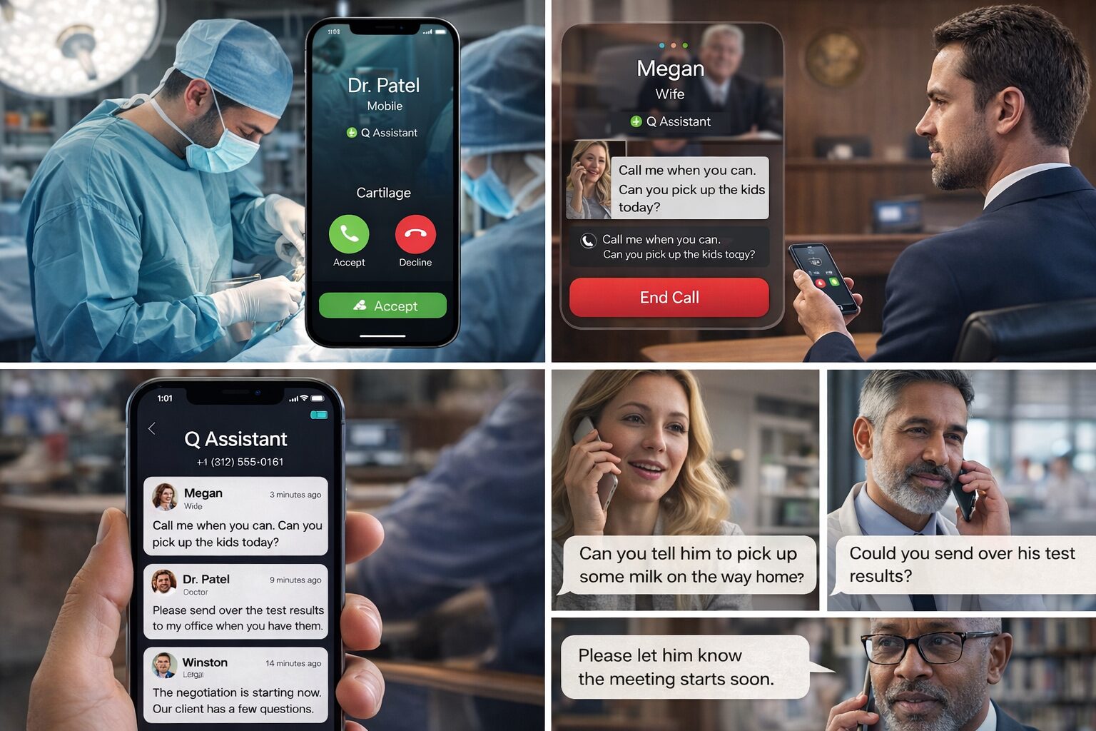 Q Voice — real-world call handling